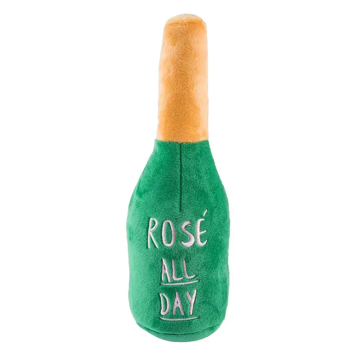 Champagne Bottle Squeaker Dog Toy